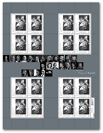 Pane of 16 stamps