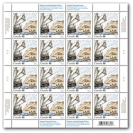 Pane of 16 stamps