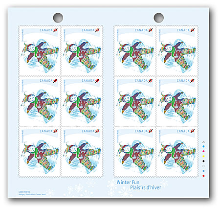 Carnet de12 timbres