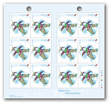 Booklet of 12 stamps
