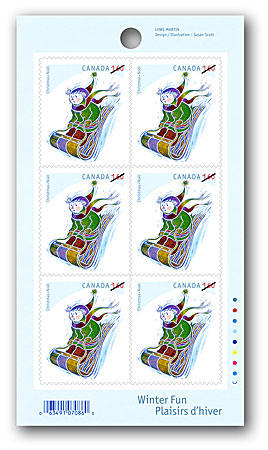 carnet de 6 timbres