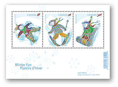Bloc-feuillet de 3 timbres