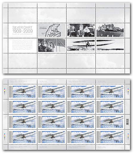 Pane of 16 stamps