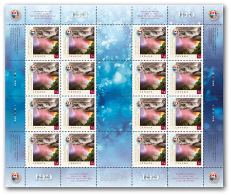 Feuillet de 16 timbres