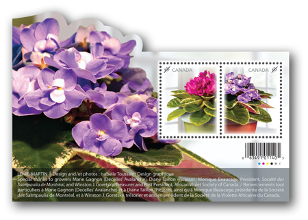Souvenir sheet of 2 stamps