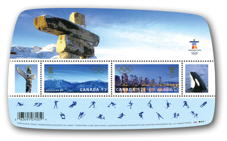 Souvenir sheet of 2 stamps