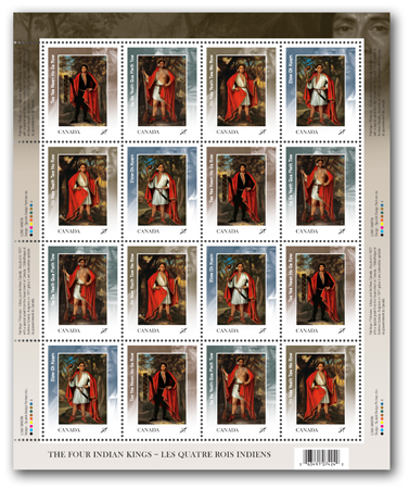 Pane of 16 stamps