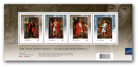 Souvenir sheet of 4 stamps overprint
