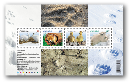 Souvenir sheet of 4 stamps