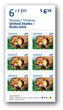 Booklet of 6 stamps