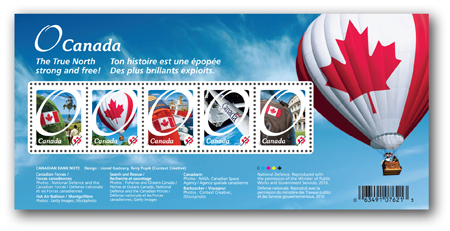 bloc-feuillet de 5 timbres