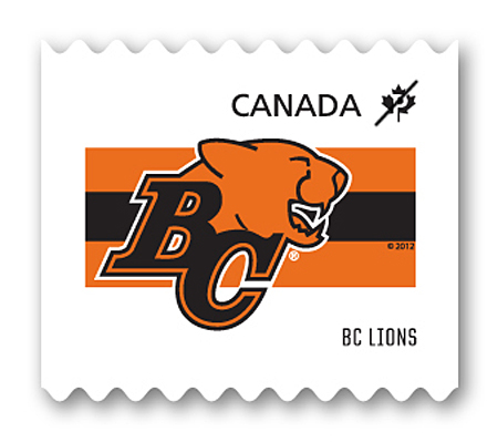 BC Lions - Booklet of 10 stamps