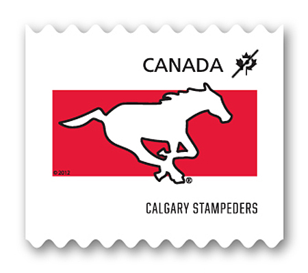 Calgary Stampeders- Booklet of 10 stamps