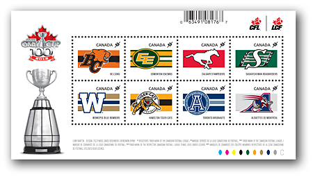 bloc-feuillet de 8 timbres