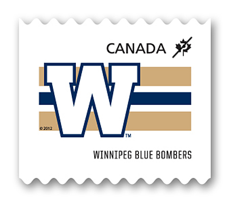 Blue Bombers de Winnipeg - rouleau de 50 timbres