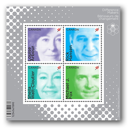 bloc-feuillet de 4 timbres