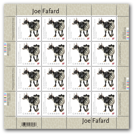 Pane of 16 stamps