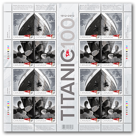 Pane of 16 stamps