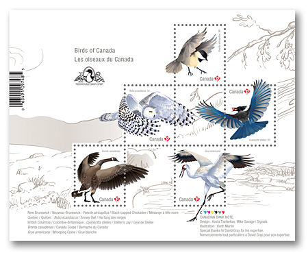 Bloc-feuillet de 5 timbres avec surcharge
