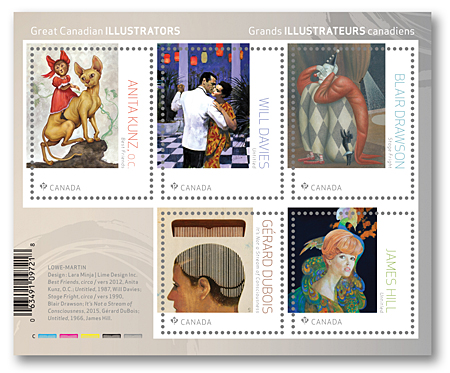 greatCanadianIllustrators_souvenir_sheet