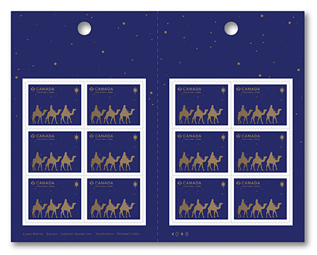 Carnet de 12 timbres - Noël – Les Mages