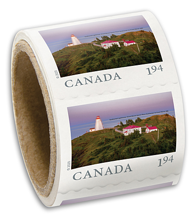 Rouleau de 50 timbres:envoi surdimensionné - Terre de nos aïeux