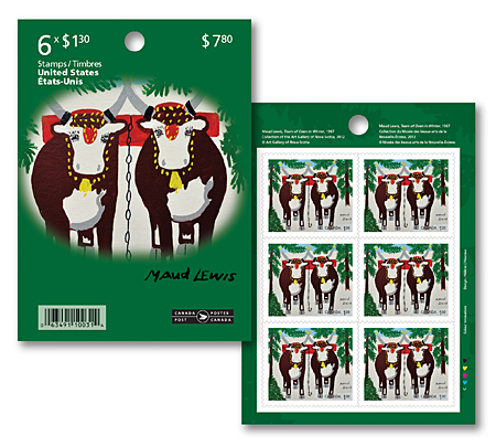 Booklet of 6 stamps U.S. - Holiday: Maud Lewis