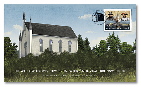 Official First Day Cover – Willow Grove - Black History: Willow Grove, NB, and Amber Valley, AB