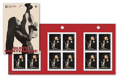 Booklet of 10 stamps - Buffy Sainte-Marie