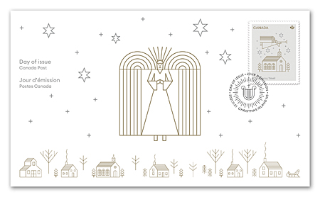 Official First Day Cover - Christmas angels