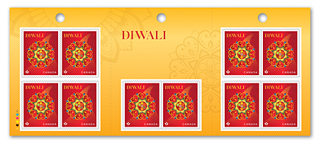 Booklet of 10 stamps - Diwali