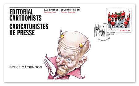 Editorial Cartoonists - Bruce MacKinnon - Official First Day Cover