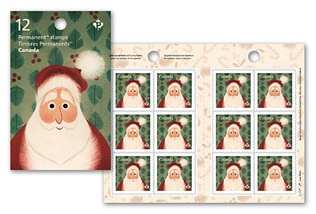 Carnet de 12 timbres - Holiday characters