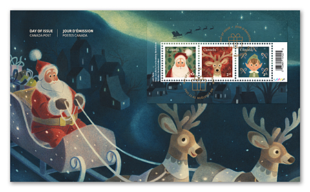 Souvenir sheet Official First Day Cover - Holiday characters