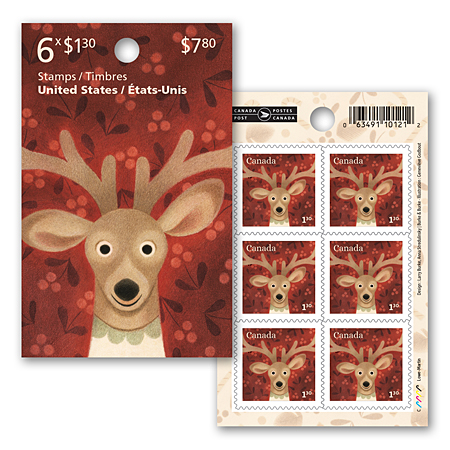 Booklet of 6 stamps - Holiday characters