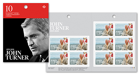 Booklet of 10 stamps - John Turner, 1929-2020