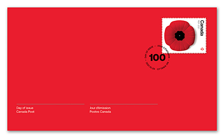 The Remembrance Poppy - Canada Postage Stamp