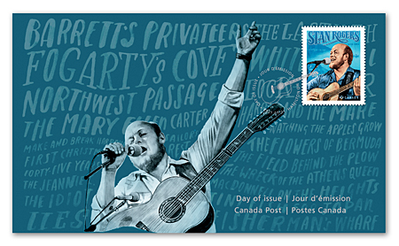 Official First Day Cover - Stan Rogers, 1949-1983