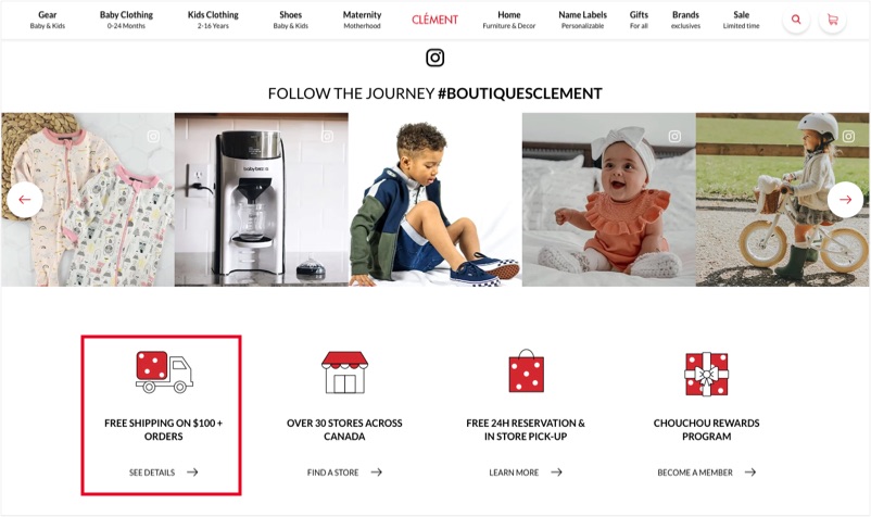 Free shipping on sale sites for clothing