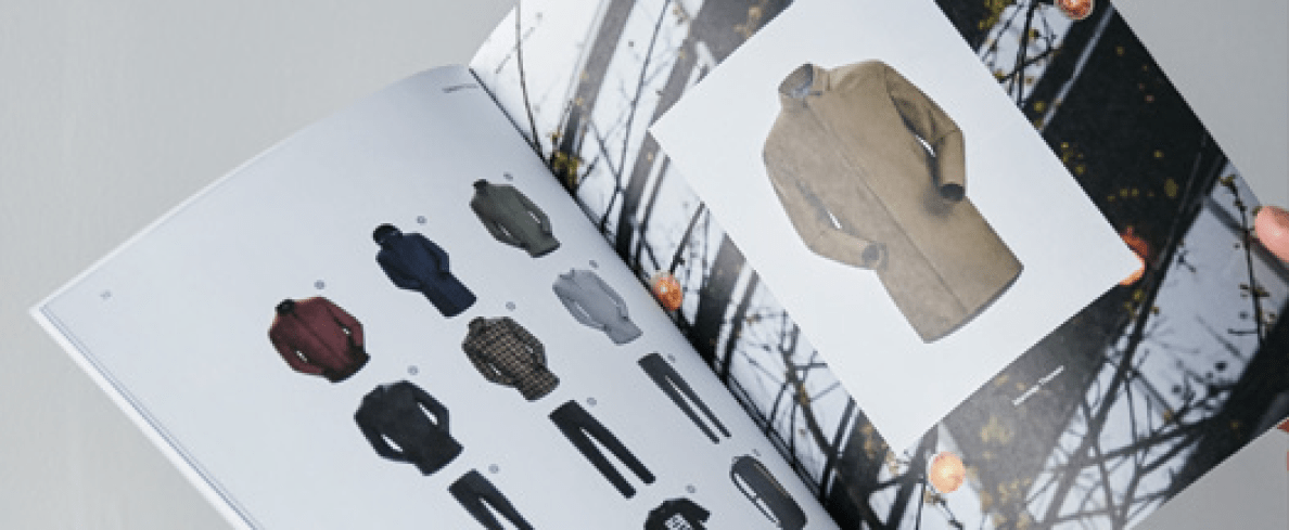 The inside of an Altitude Sports catalogue displays an assortment of clothing.