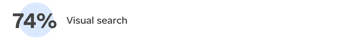 Visual search (74%)