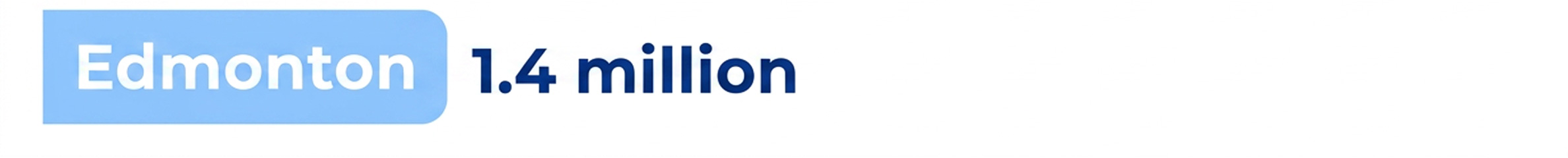 Edmonton: 1.4 million