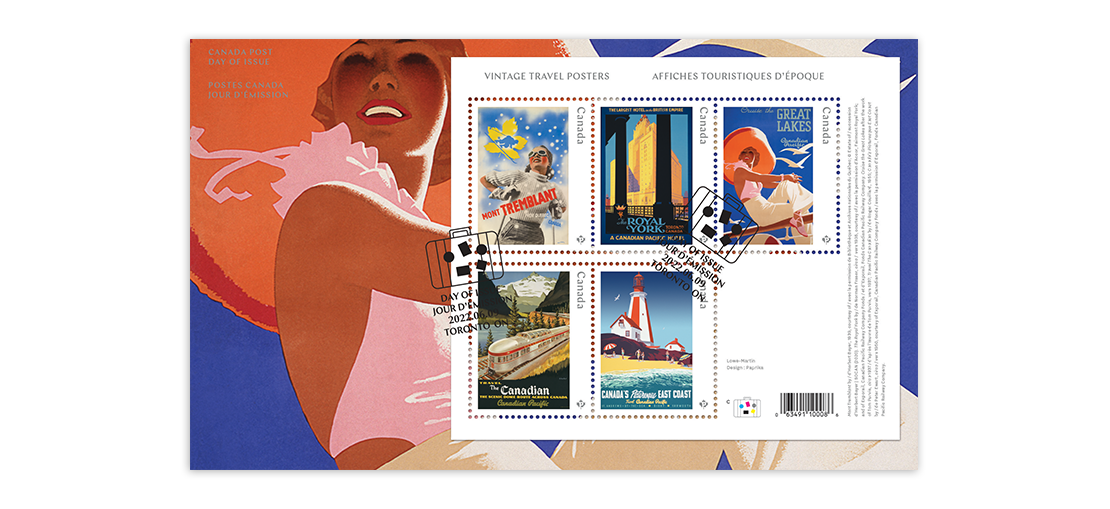 Image of Vintage Travel Posters Official First Day Cover