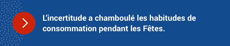 L’incertitude a chamboulé les habitudes de consommation pendant les Fêtes.