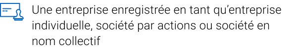 Une méthode pour payer et être payé (carte de crédit, compte bancaire d’entreprise)