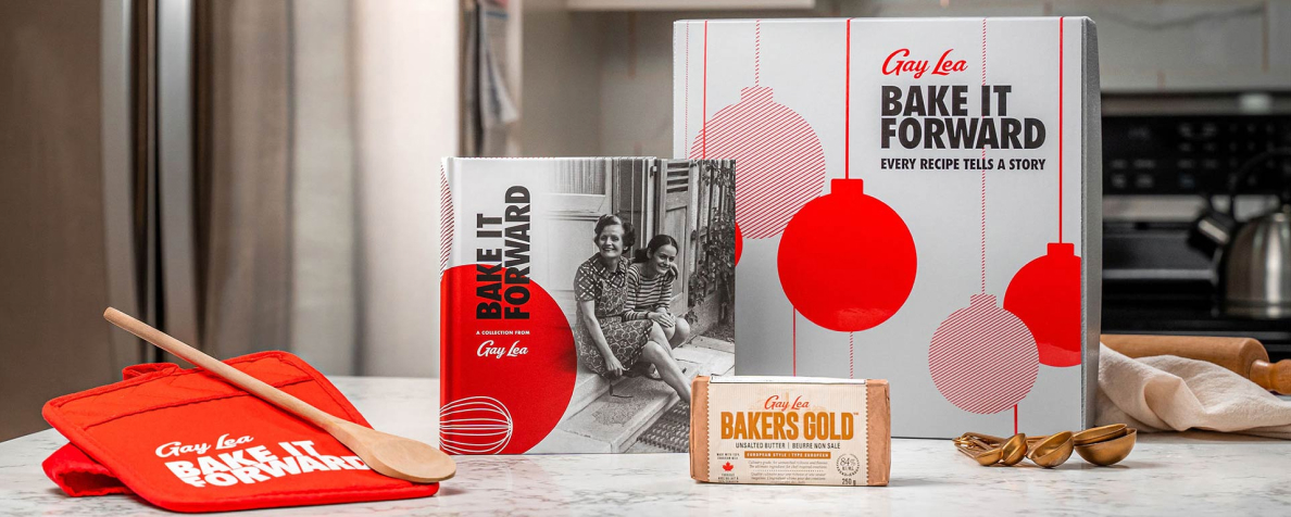 La campagne de publipostage « Bake it forward » de Gay Lea.