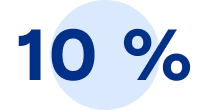 10 pour cent
