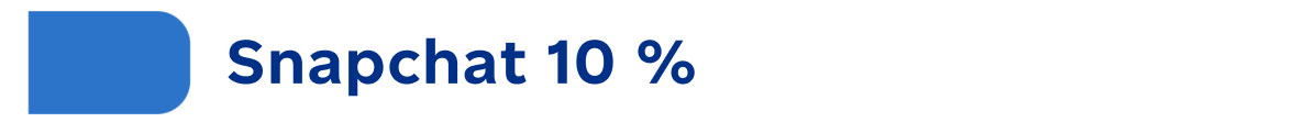Snapchat : 10 %