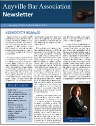 An example of a non-promotional newsletter