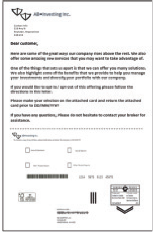 An example of an opt-in consent mailing